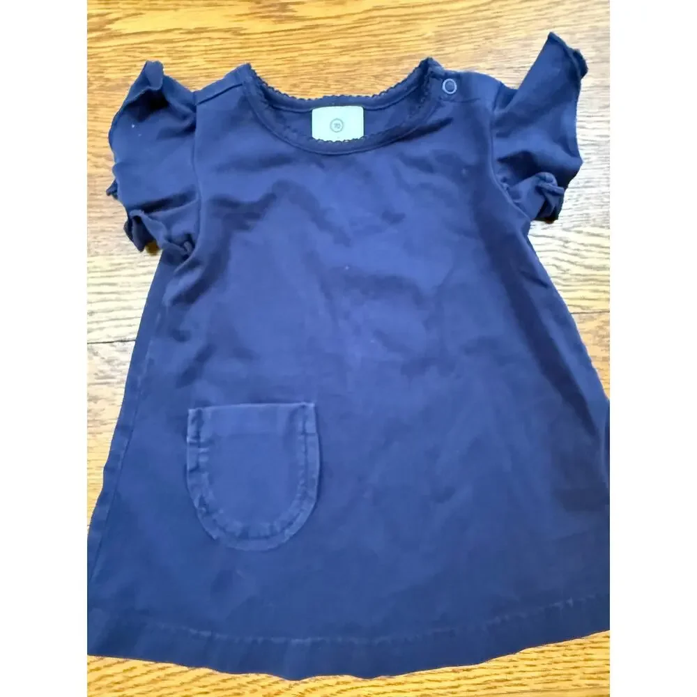 Hanna Andersson Girls' Navy Pocket Dress Size 6-12
